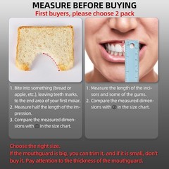 6Pk Sports Mouthguard with Straps and Case, Custom Fit, Adult & Youth Mouthpiece