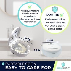 UV Retainer Case | UVC Cleaner for Invisalign – Black