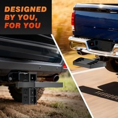 Hitch Step for 2″ Receiver, Universal Rear 450LBS/15.9″ Length Rounded corner