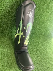 Grizz Cannabis Day 4:20 Muay Thai Shin Guards Size Small