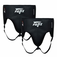 Fadi Sports A1 Leather Groin Guard Cup Black S MMA Boxing Muay Thai Protector