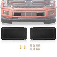 2Pcs F150 Front Bumper Guards Pads Cover Insert Cap Compatible with 18-20 F-150