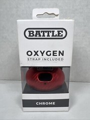 Battle Sports Chrome Oxygen Lip Protector Mouthguard with Strap