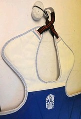 Pro Force Chest Pad Protector Taekwondo Red/Blue Reversible Sz # 4