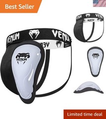 Durable Plastic Groin Guard with Adjustable Straps – Perfect for MMA Training