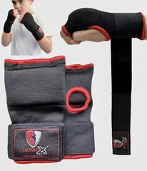 INFINIX SPORTS Boxing Hand Wraps Inner Gel Gloves for X-Small, Black