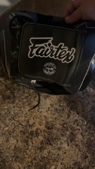 Fairtex Training Headgear Helmet Size M Black/White Adult Unisex