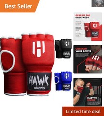 Hawk Red Padded Inner Gloves with Gel Padding for Unmatched Training Comfort