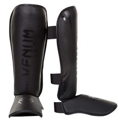 Venum Challenger Standup Shinguards, Black/Black, Medium Medium, Matte/Black