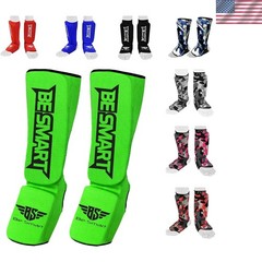Unisex MMA Kickboxing Shin Guards – High Density EVA Foam Padding for Safety