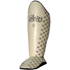Fairtex SP5 Shin Guards Muay Thai Boxing MMA Kickboxing Martial Arts White