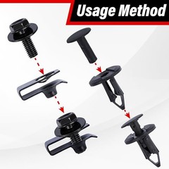 45PCS Engine Under Cover Splash Shield Guard Body Bolts Screws, Universal