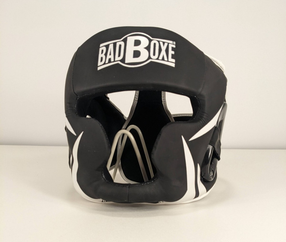 Badboxe Boxing Headgear Muay Thai MMA Sparring Headgear Black L/XL