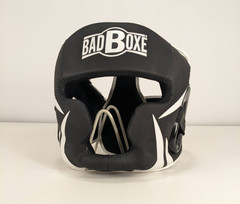 Badboxe Boxing Headgear Muay Thai MMA Sparring Headgear Black L/XL