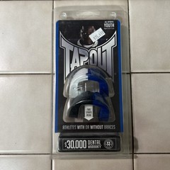 NEW Tapout Mouth Piece All Sports YOUTH (5-11 years) Blue/Black/White 2 Pack