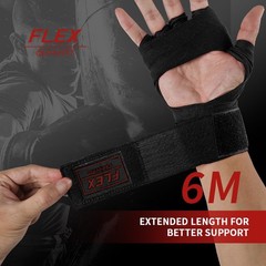 Flex Boxing Hand Wraps – 236 Inch/6M Extra Long for Premium Protection and Ul…