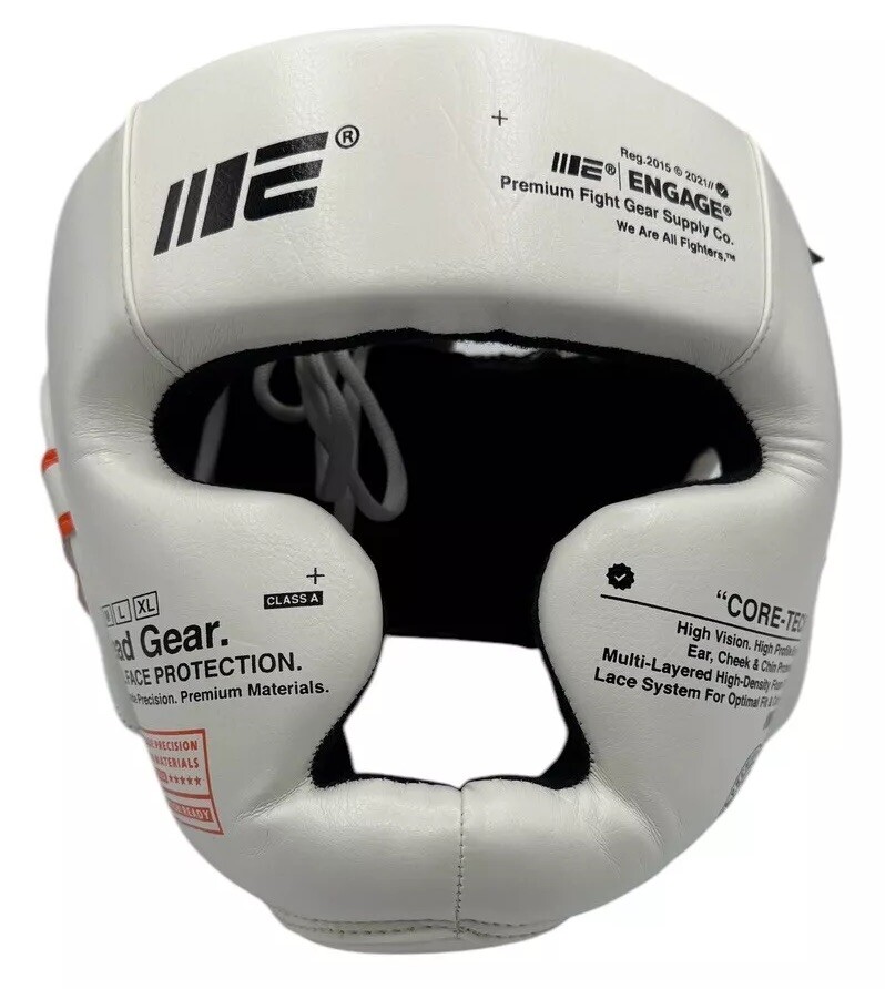 Engage MMA Kickboxing Muay Thai Headgear Size Small White
