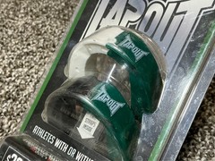 Battle Tap Out Mouthguard 2-Pack Green/White and Black All Sports Adult