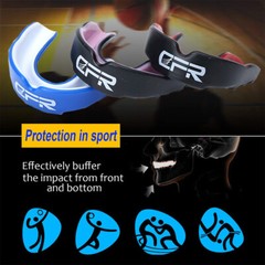 Gel Gum Mouth Guard Shield Case Teeth Grinding Boxing MMA Sports Mouth Piece @