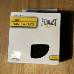 Everlast Boxing Hand Wraps 108 in Black Adult Unisex Model P00003470