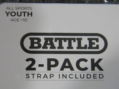 Battle 2-Pack Mouthguards Fangs New Black and White Straps Included – Youth