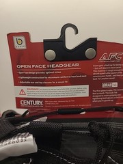 Century Brave Open-Faced Headgear Advanced Foam Core RED S/M NWT