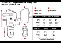 PUNOK WKF APPROVED SHIN INSTEP SHIN GUARDS BLUE SIZE LARGE
