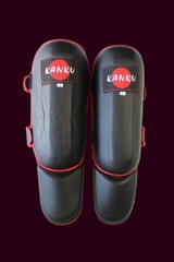 KANKU Muay Thai Shin and Instep Guards MMA leg and foot protector Guards Gear