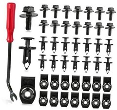 Universal Style Engine Under Cover Splash Shield Guard Body Bolts Bumper 45PCS
