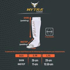 MYTRA Boxing Shin Instep Guard Sparring Training Kickboxing Shin Pads Protector