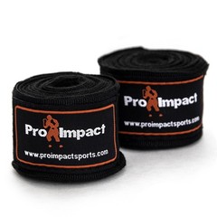 Pro Impact 180 Inch Mexican Style Boxing Hand Wraps – One Size, 1 Black