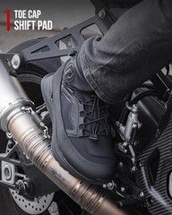 Motorcycle Shoes for Men Breathable Protective Reinforced Street 12 Black