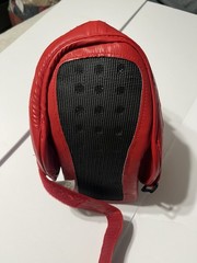 Red Face Shield Protective Head Gear Boxing MMA Boys S/M