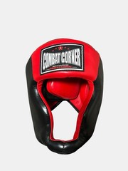 Combat Corner MMA Muay Thai Headguard Xl & Shin Guards L/ Xl & 12 oz. L/Xl Glv