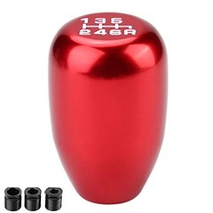 Weighted Metal Shift Knob (157g) 6-Speed Universal Manual for Real Car & Red