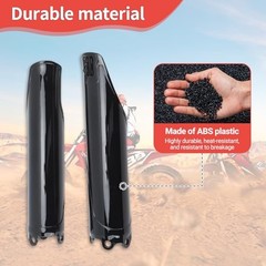 2Pcs Front Fork Tube Cover – Glossy Black Fork Guard Protector for CRF250R