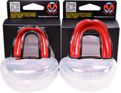 Oral Mart Boxing Martial Arts MMA Flag Football Mouth Guard (Black/Red)