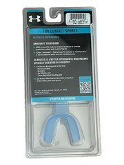 Two Under Armour Braces Strapped Mouth Guards – Ages up to 11 Years – Blue