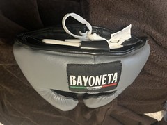 BAYONETA PROFESSIONAL HEADGEAR WITH CHEEKS – GRAY/ ORANGE/ BLACK