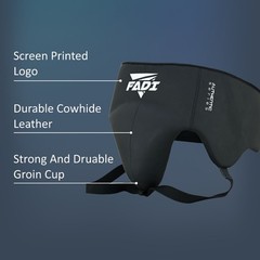 FADI Sports Leather Groin Guard Protective Cup Boxing MMA Muay Thai Sparring