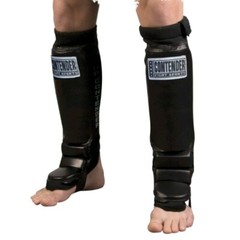 Contender Fight Sports Grappling MMA Shin Guards Regular Black