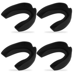 Dimeho 4 Pack Sports Mouth Guards Athletic Mouthpiece Sport Teeth Armor Black