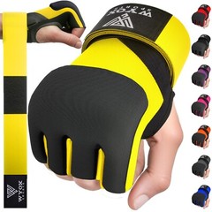 WYOX Gel Padded Inner Gloves with Hand Wraps MMA Muay Thai Boxing Bandage Fight