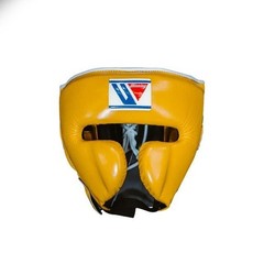 Winning Boxing Head gear Face Guard Yellow Replica Size L
