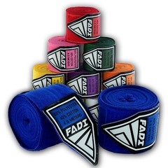 2 Pairs Fadi Sports Boxing Hand Wraps Blue & Light Green 180″ Mexican Style MMA