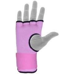 DEFY Gel Padded Ladies Inner Gloves with Hand Wraps MMA Muay Thai Pink S to XL