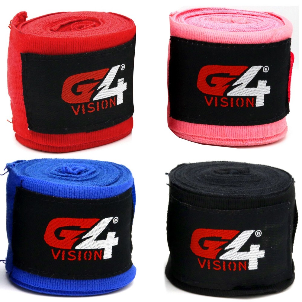 G4 Hand Wraps Cotton Bandages Sami Elasticated Hands Straps UFC MMA Inner Gloves
