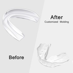 BBTO 20 Pieces Sports Mouth Guard Adult (11 yrs & Above), Transparent Color