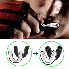 Gel Gum Mouth Guard Shield Case Teeth Grinding Boxing MMA Sports Mouth Piece @