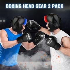 2 Pack & 1 Pack Sparring Headgear – Safety Boxing Guard for MMA, Kickboxing, Mua